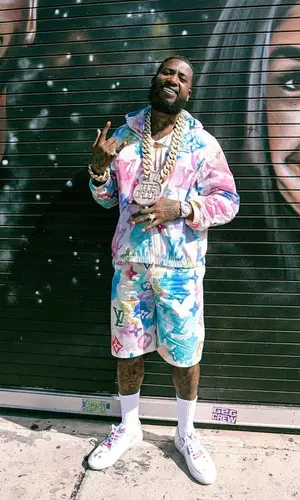 Gucci Mane wearing Louis Vuitton jacket