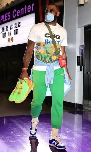 LeBron James wearing Comme Des Garcons t-shirt