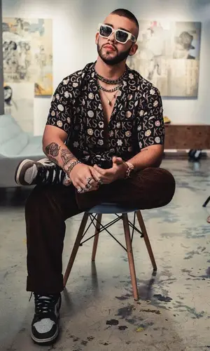 Manuel Turizo wearing Gucci pants