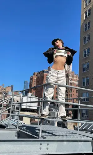 Bella Hadid wearing Phipps t-shirt