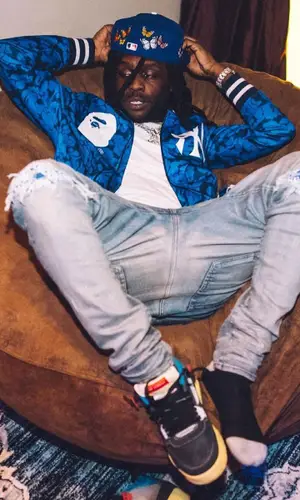 Chief Keef wearing Amiri jeans