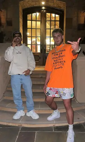 Jake Paul wearing Nike sock
