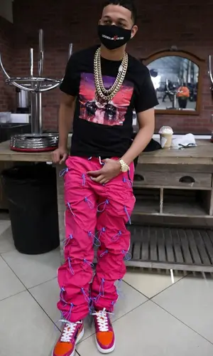 Lil Bibby wearing Vlone other