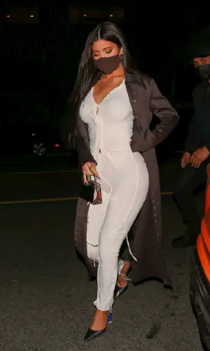 Kylie Jenner wearing Ottolinger shirt