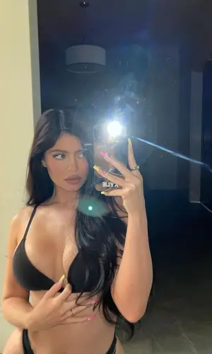 Kylie Jenner wearing Skims underwear