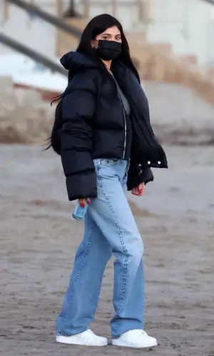 Kylie Jenner wearing Skims underwear
