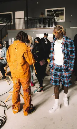 Young Thug wearing Polo Ralph Lauren sock