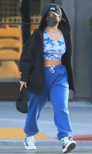 Addison Rae wearing Drew House hoody