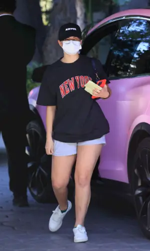 Addison Rae wearing Awful hat