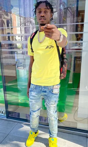 Lil Tjay wearing Nike other