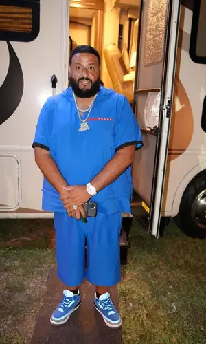 DJ Khaled wearing Polo Ralph Lauren sock