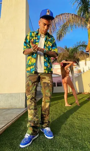 Sfera Ebbasta wearing Marni shirt