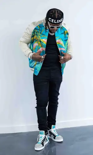 Rowdy Rebel wearing Amiri eyewear