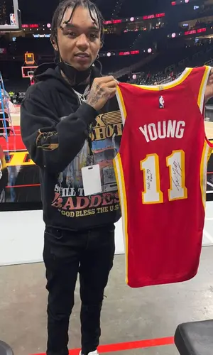 Swae Lee wearing Nike jersey