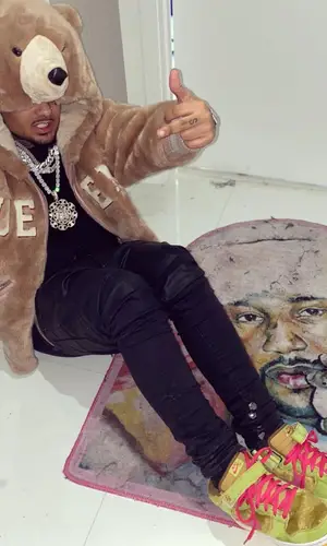 Smokepurpp wearing Gucci belt