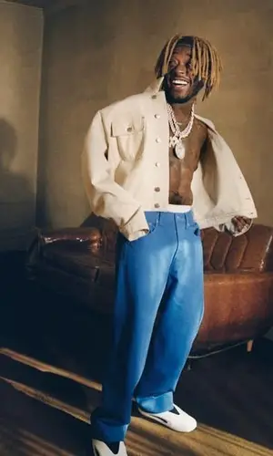 Lil Uzi Vert wearing Heron Preston underwear