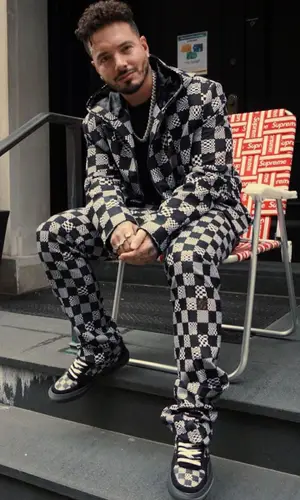J Balvin wearing Supreme other
