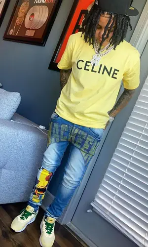 Young M.A wearing Celine t-shirt