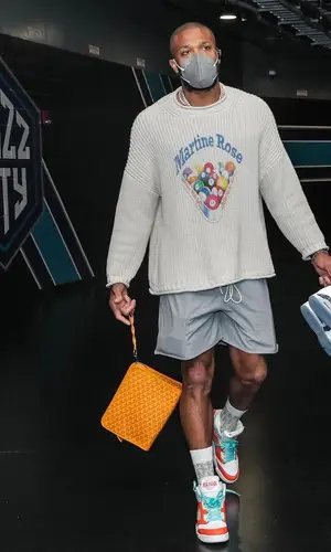PJ Tucker wearing Goyard bag