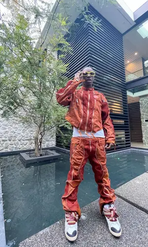 Bloody Osiris wearing Rick Owens t-shirt