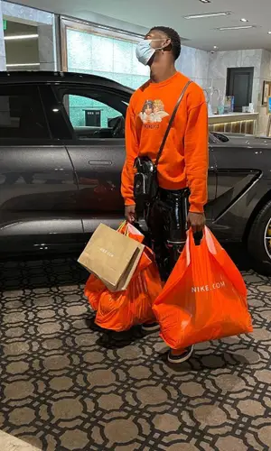 Lil Nas X wearing Gucci bag