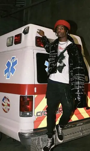 Playboi Carti wearing Rick Owens sneakers