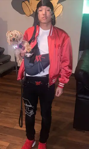 Lil Wavey wearing Dior jacket