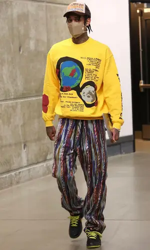 Jordan Clarkson wearing Kapital cap