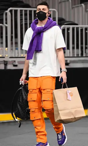 Tyler Herro wearing Nyc Vibez pants
