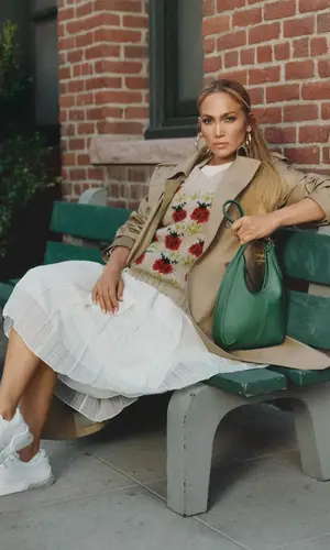 Jennifer Lopez wearing Coach sneakers
