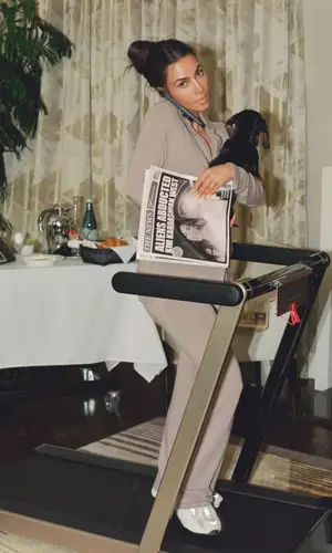 Kim Kardashian wearing Skims jacket