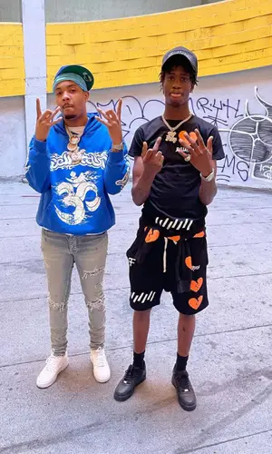 Yung Mal wearing Bulletproof Foundation t-shirt
