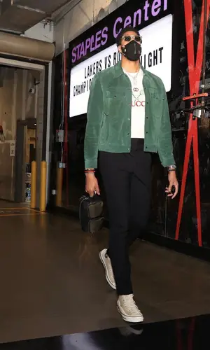 Anthony Davis wearing Todd Snyder jacket