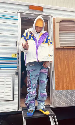 Chris Brown wearing Ambush jacket