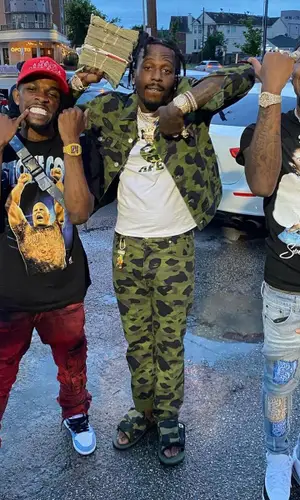 Sauce Walka wearing Bape sandal