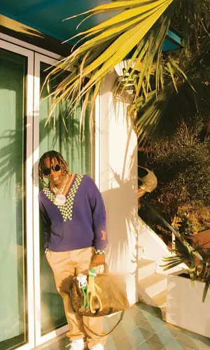 Don Toliver wearing Louis Vuitton eyewear