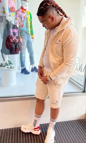 Lil Gotit wearing Scotch & Soda hoody