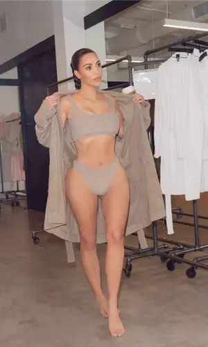 Kim Kardashian wearing Skims underwear