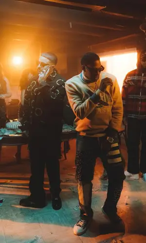 Lil Duke wearing Off-White eyewear