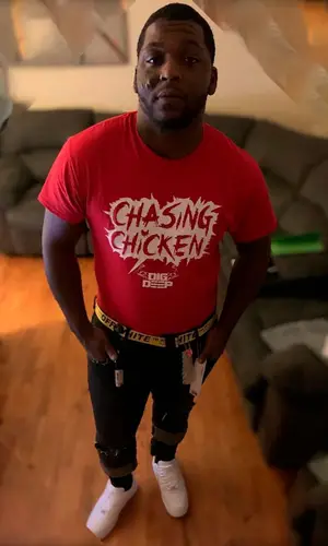 Rio Da Yung Og wearing Off-White belt