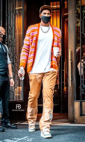 Tristan Thompson wearing Gallery Dept. pants