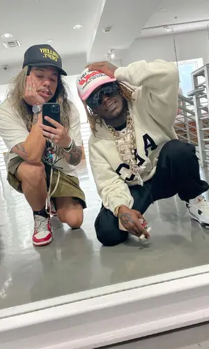Lil Uzi Vert wearing Fear of God hoody