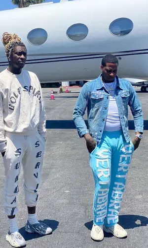 Young Thug wearing Nike sock