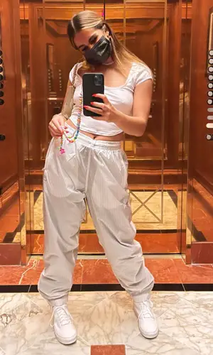 Addison Rae wearing Xiv Karats jewelry