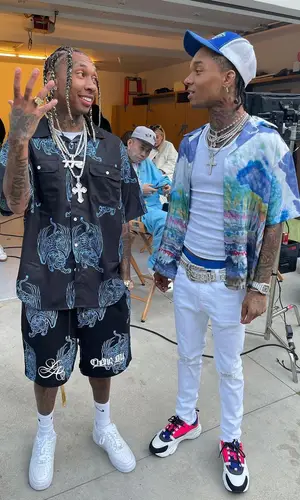 Swae Lee wearing Amiri shirt