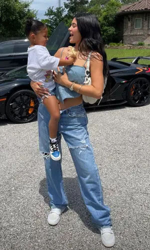 Kylie Jenner wearing Dior bag