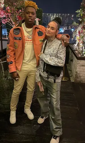Yung Bleu’s Outfit in Diesel T-Shirt & Nike Sneakers (2021)