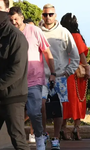 Scott Disick wearing Garrett Leight eyewear