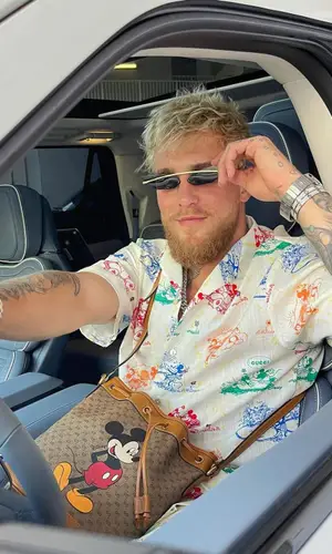 Jake Paul wearing Gucci watch