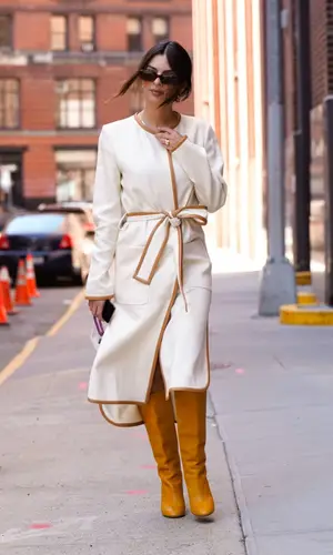 Emily Ratajkowski wearing Aquazzura boots